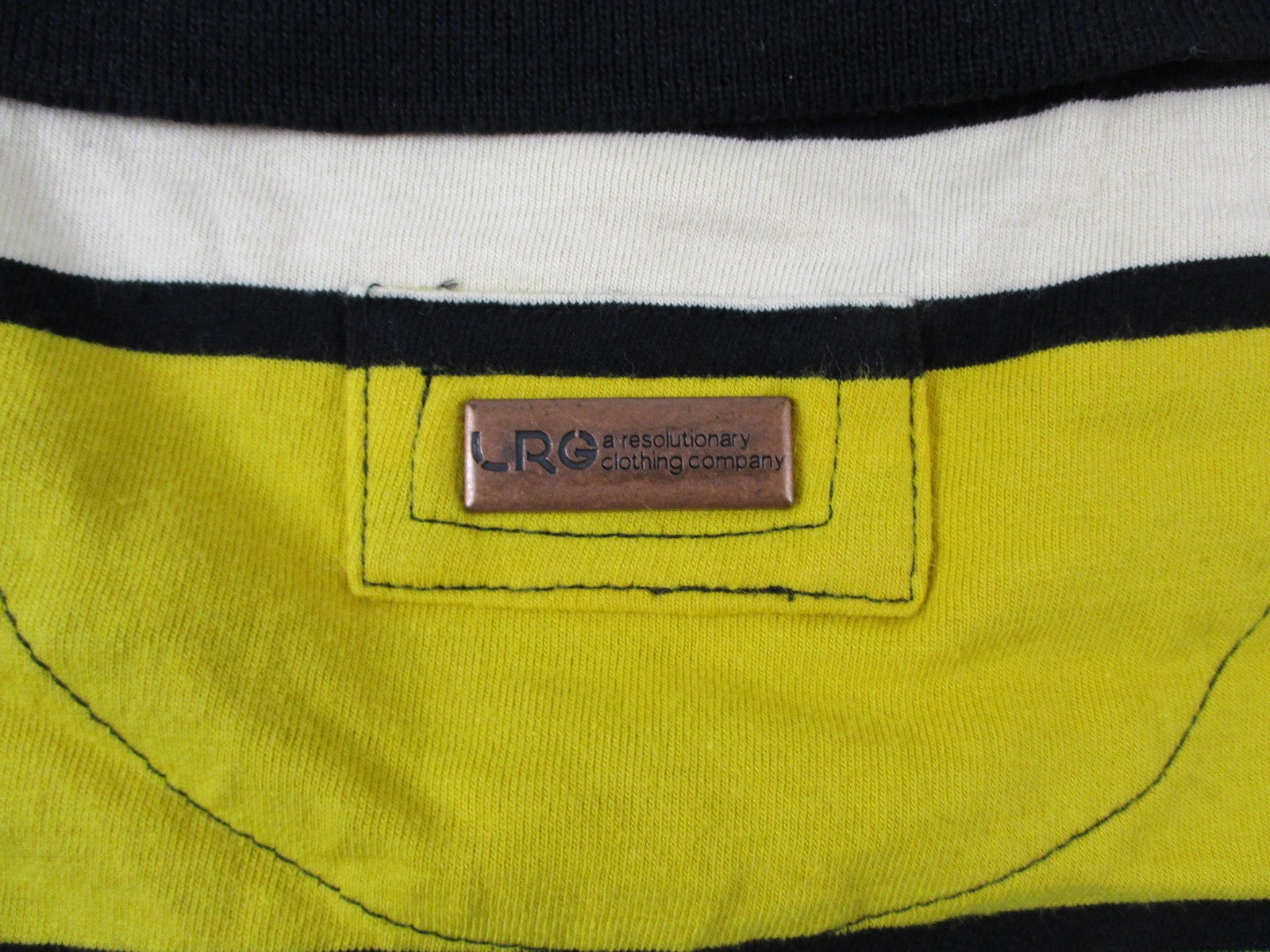 LRG Polo Shirt Mens 2XL Multicolor Striped Short Sleeve Cotton Collared Casual13