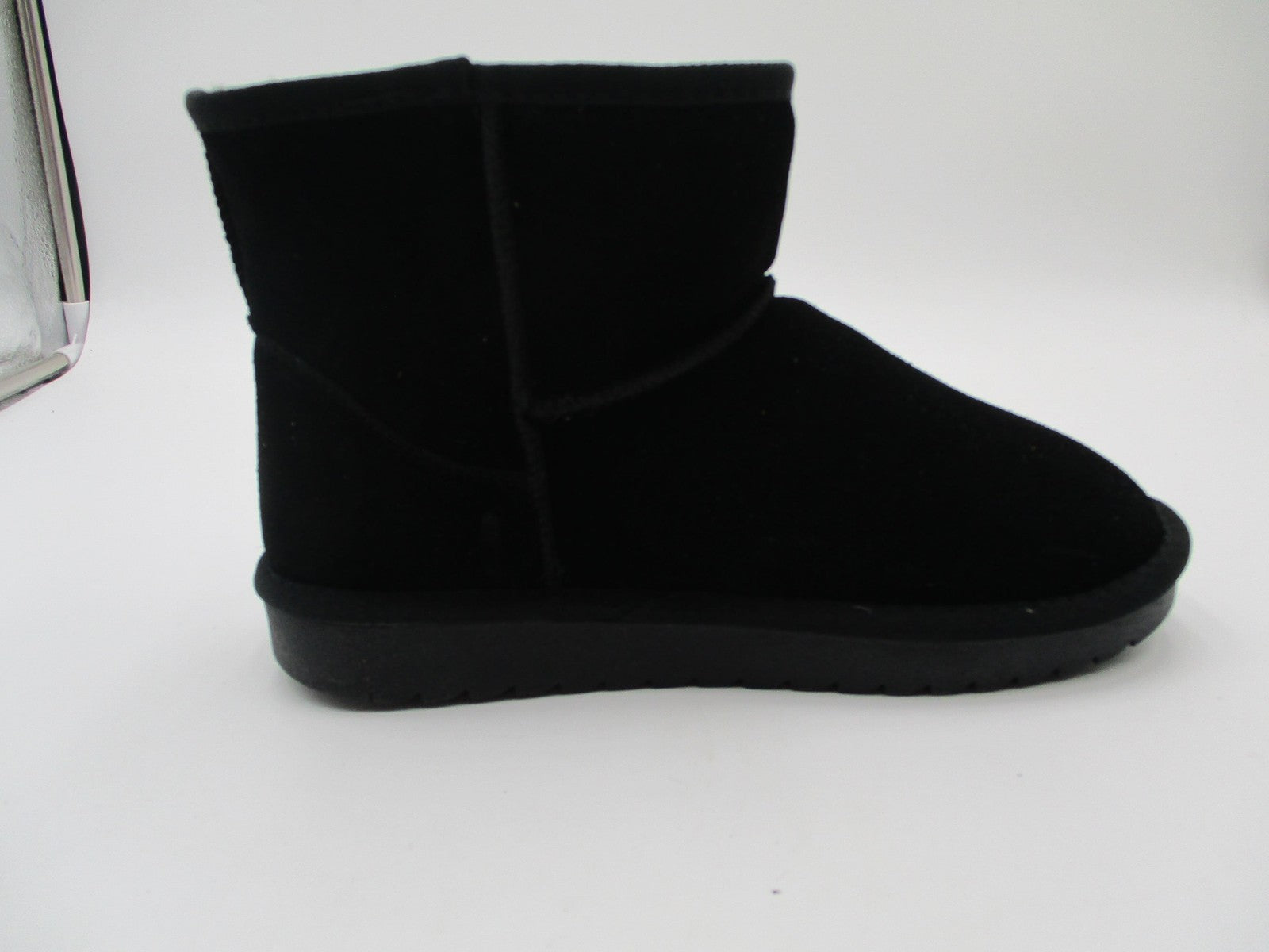 Cushionaire Womens Size 8.5 Black Faux Suede Shearling Lined Winter Boots4