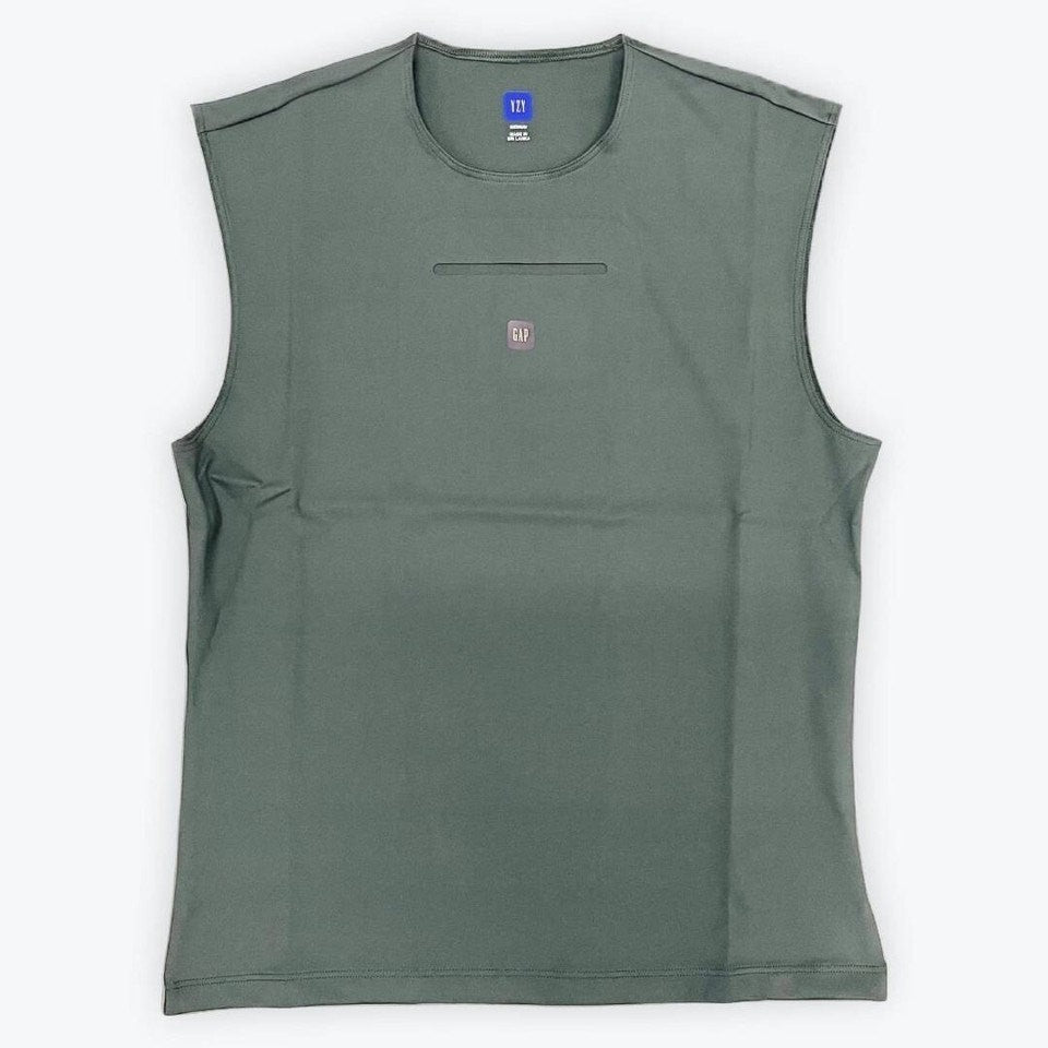 Yeezy Gap Men's Second Skin Compression Tank Green Sz XL0
