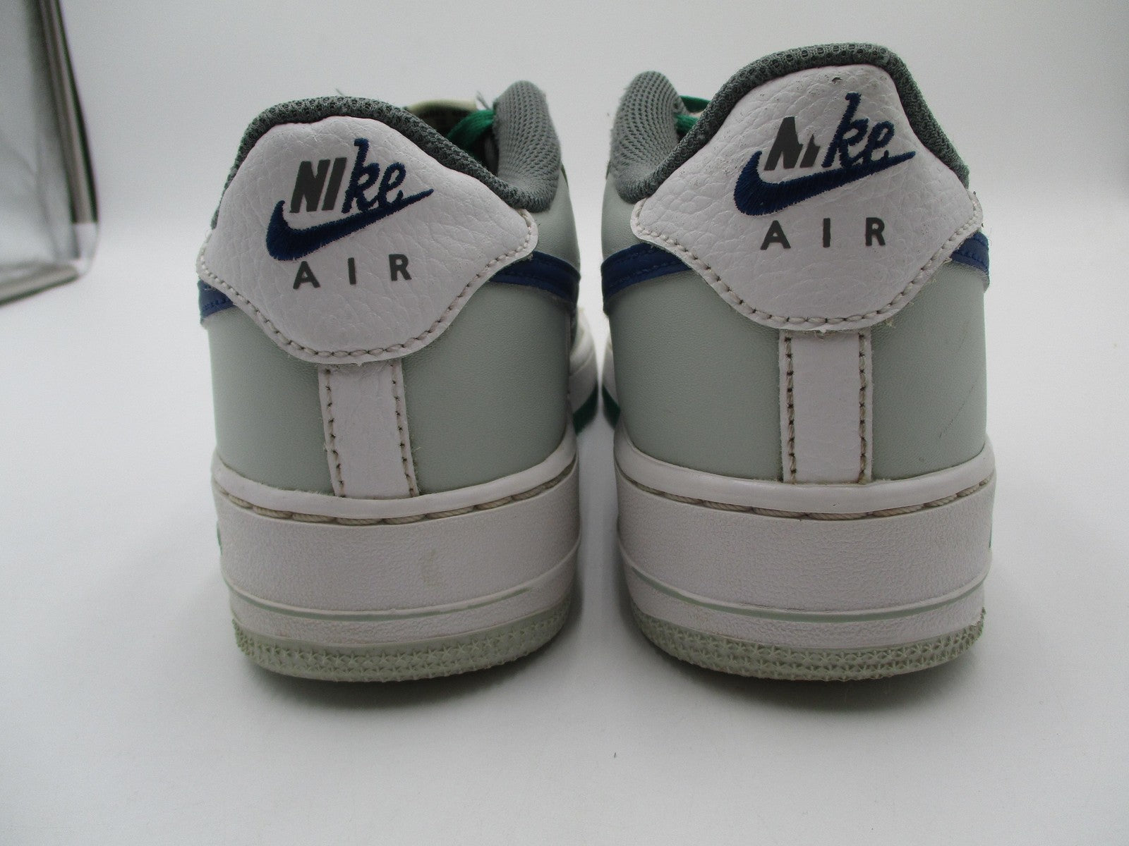 Nike Air Force 1 Low Shoes Youth Size 6Y Gray Green Blue Sneakers FB9035-0019