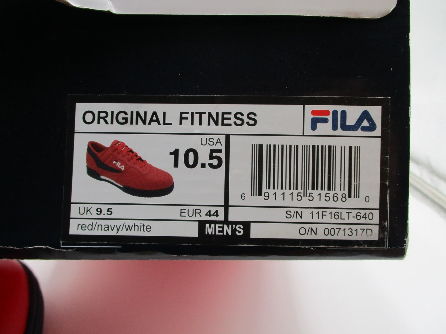 Fila Original Fitness Shoes Mens Size 10.5 Red Navy White Casual Sneakers14
