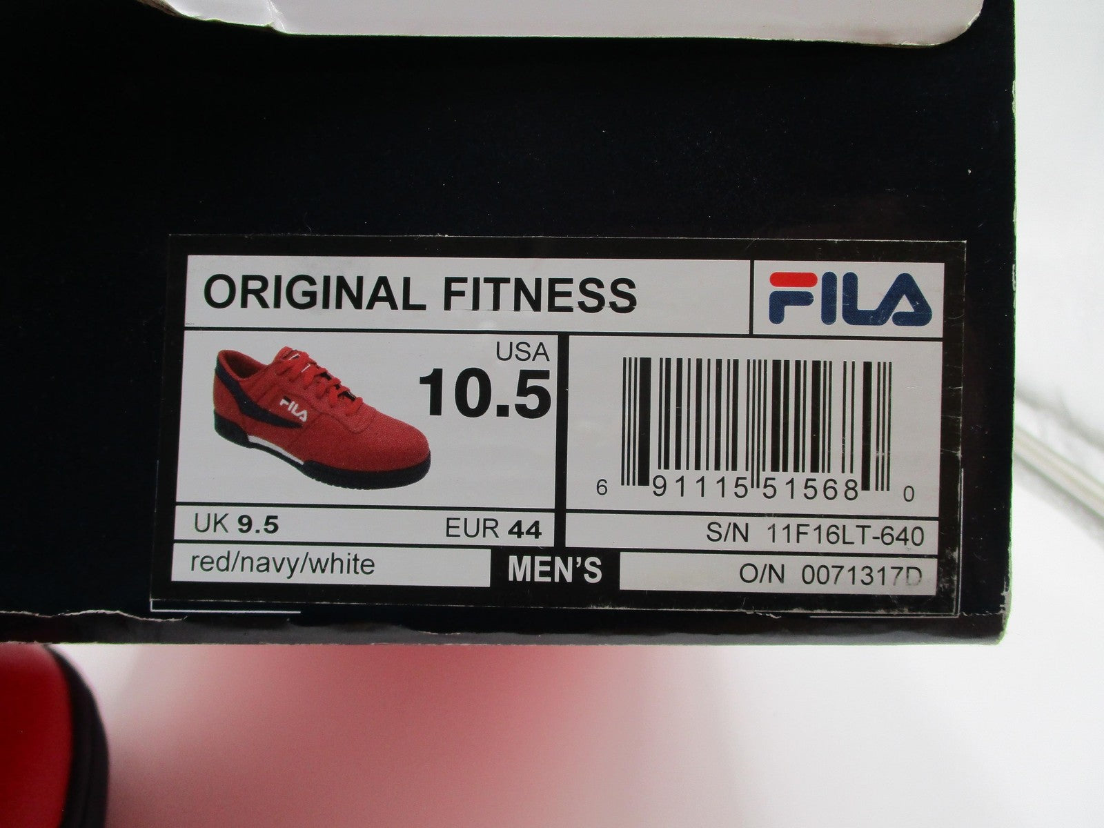 Fila Original Fitness Shoes Mens Size 10.5 Red Navy White Casual Sneakers14