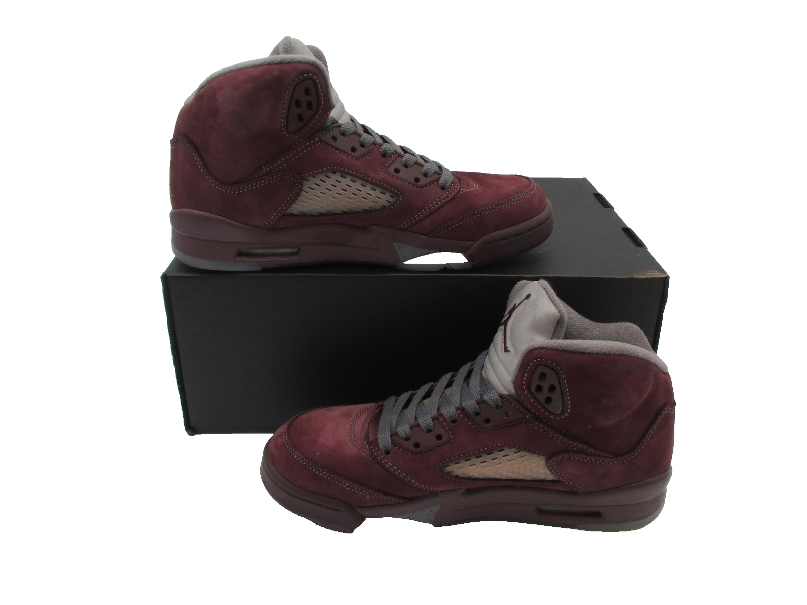 Nike Air Jordan 5 Retro Shoes Youth Size 5.5Y Burgundy Grey GS FJ4233600 (1E3)3