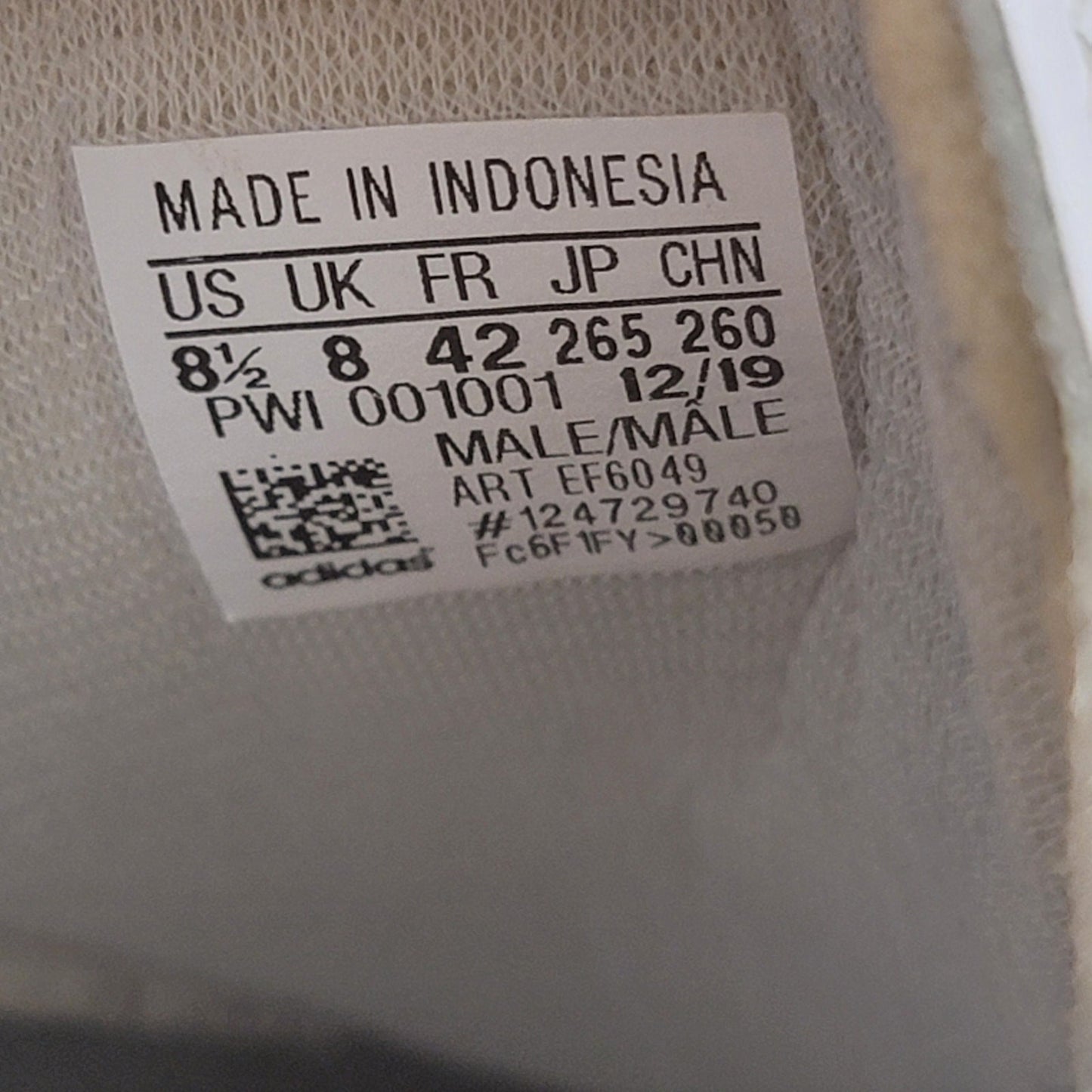 Adidas Team Court 'Cloud White' Sz 8.5M/10W EF6049
