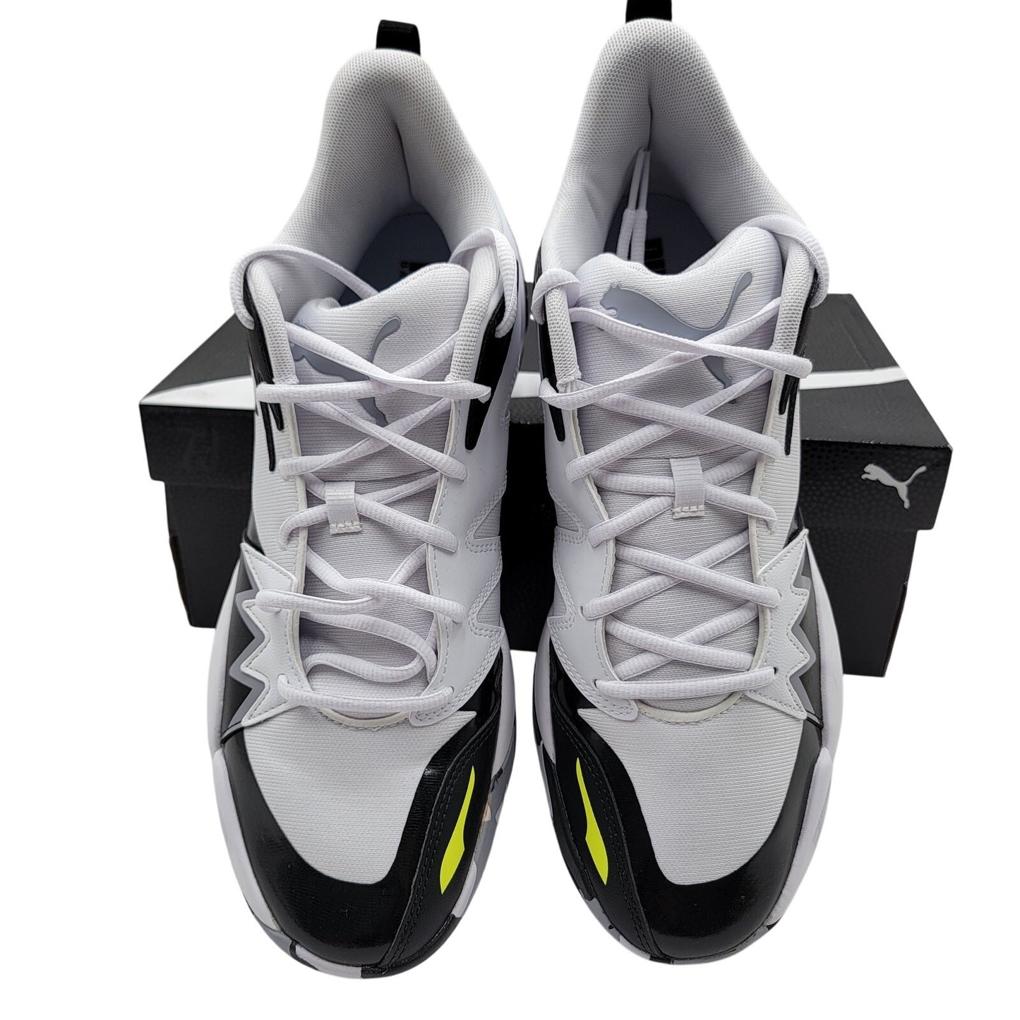 Puma Genetics White/Electric Lime Men's Sneakers