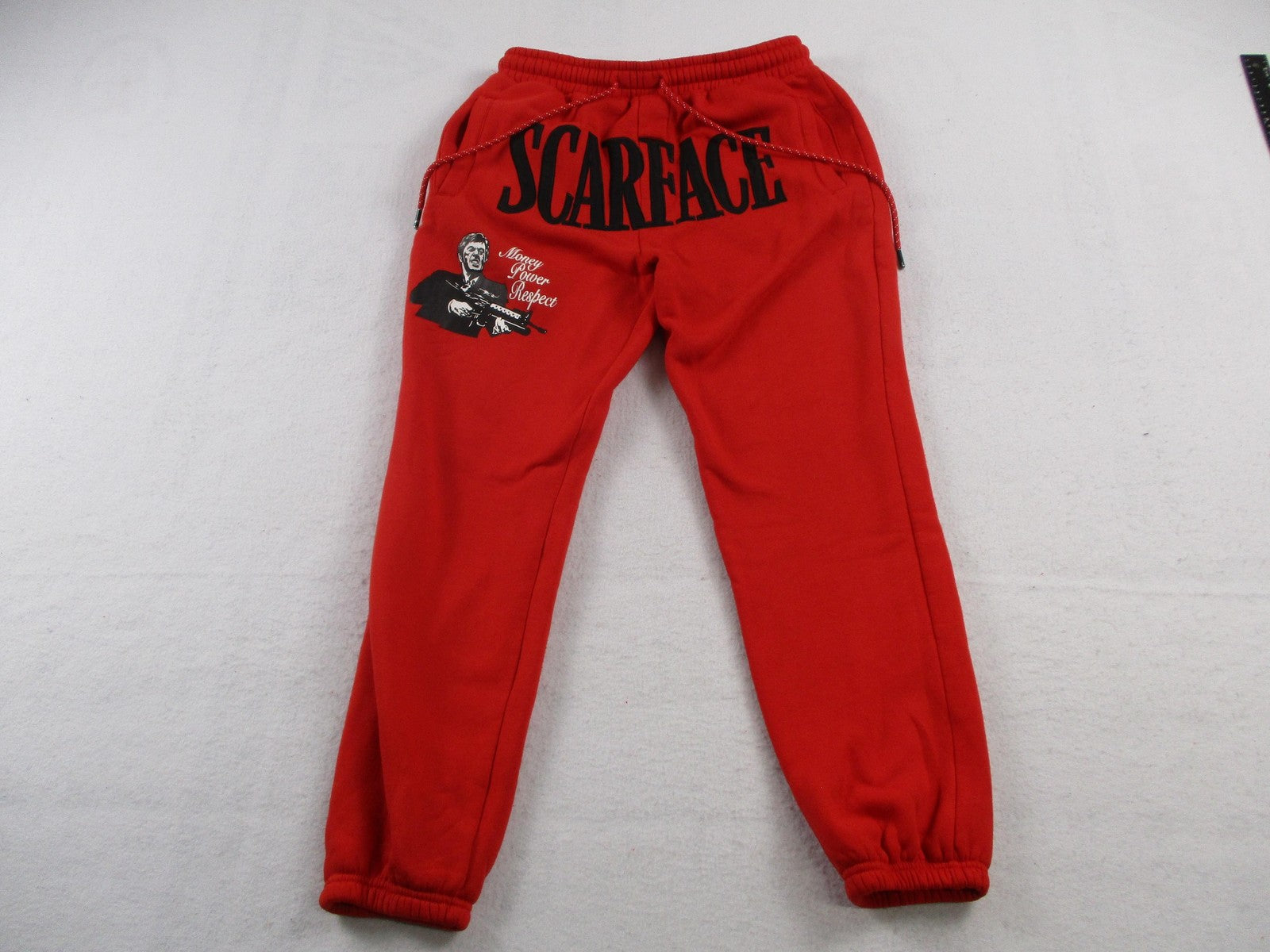 Reason Scarface Tracksuit Mens Medium Red Fleece Graphic Hoodie Sweatpants Set12