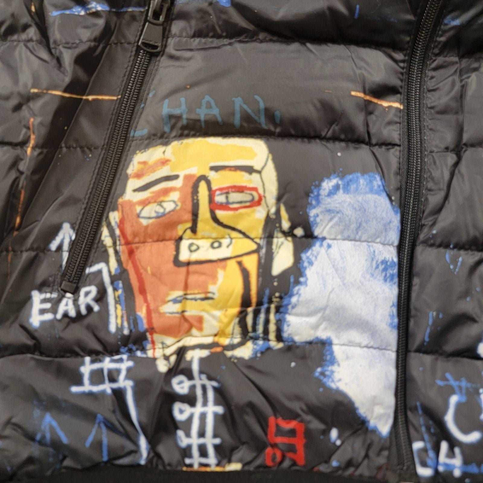JeanMichel Basquiat x Members Only 'Alchemy' Puffer Jacket Sz L