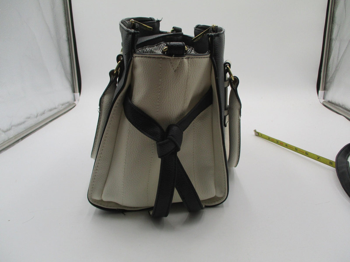 Nine West & Christian Siriano Satchel Bag Lot Womens Medium Black Faux Leather14