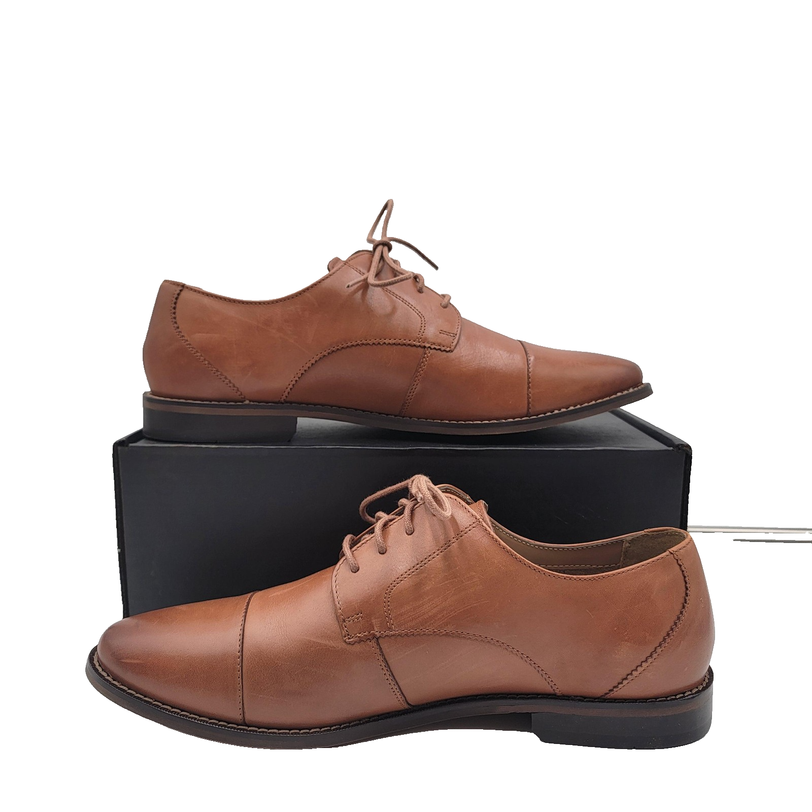 Florsheim Mens Size 11 D Brown Leather Oxford Dress Cap Toe Lace Up 11738