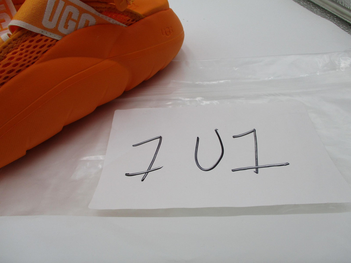 UGG 1110090 Shoes Womens Size 10 41 Orange Logo Strappy Platform Wedge Sandals12