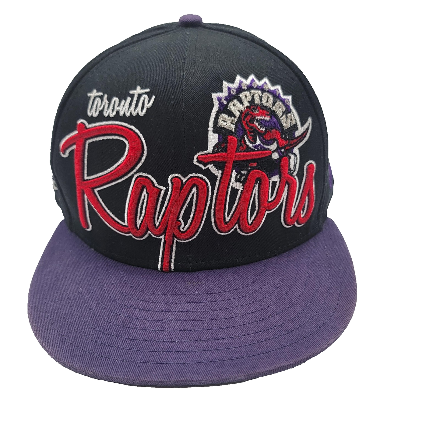 Toronto Raptors Hat Cap Snap Back Mens Medium Large NBA Basketball New Era0