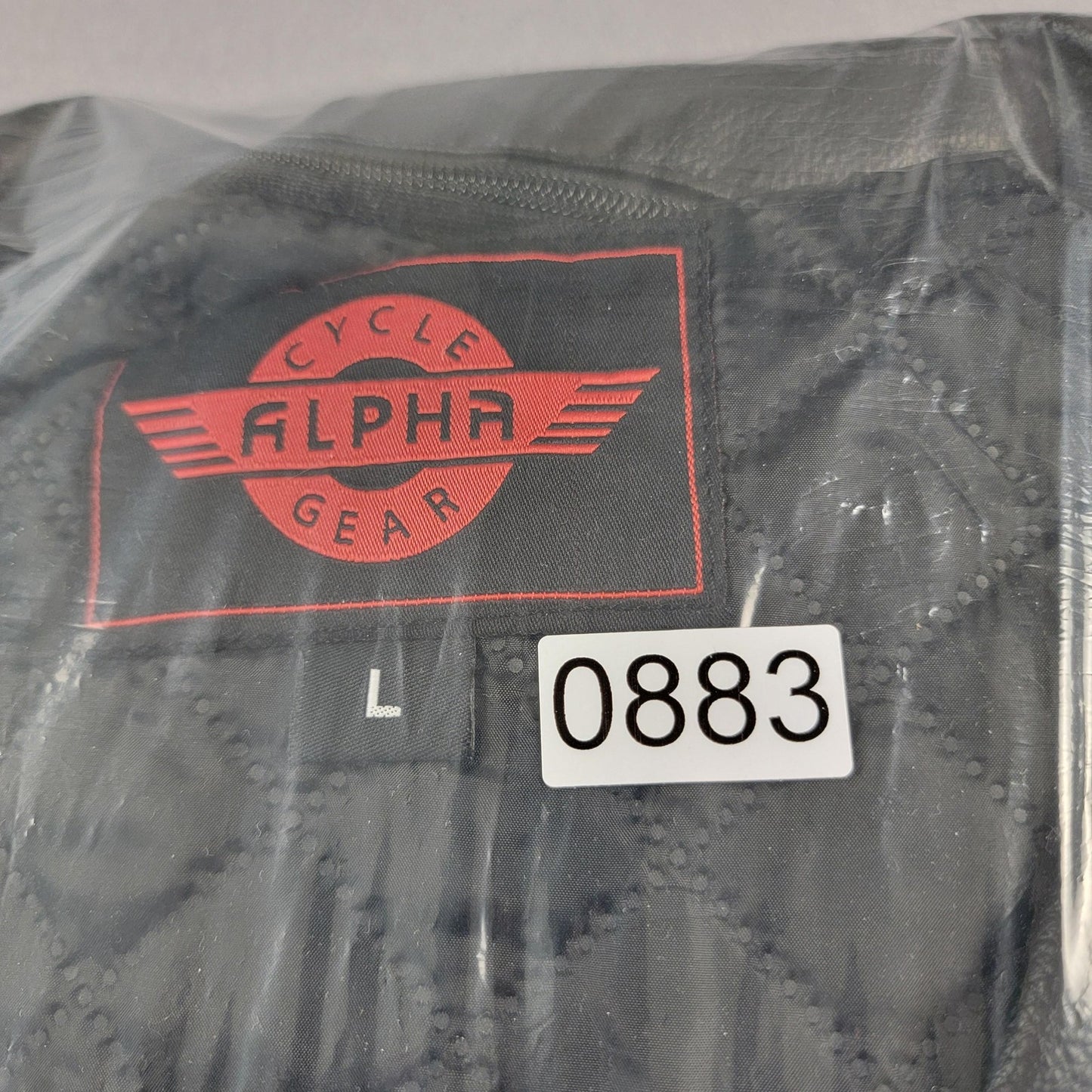 Alpha Cycle Gear Jacket Mens Large Leather Motorcycle YKK Zips CE Protectors 8836