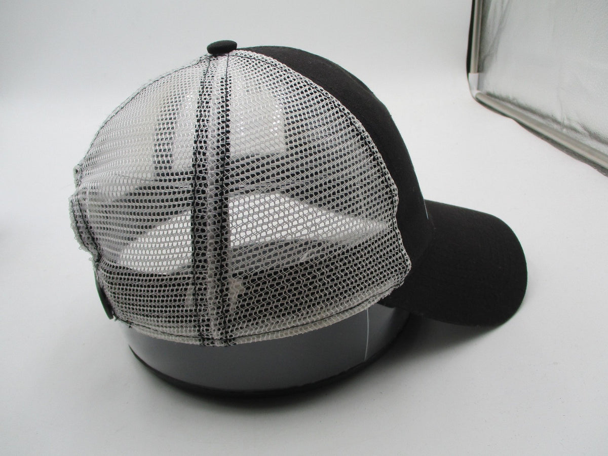Magellan Outdoors Hat Cap Snap Back Mens One Size Black White Mesh Fish Logo7