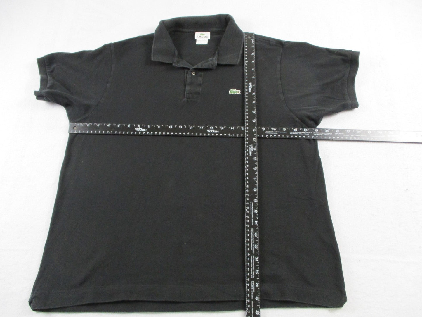 Lacoste Polo Shirt Mens 3XL Black 100% Cotton Crocodile Logo Short Sleeve Pique5
