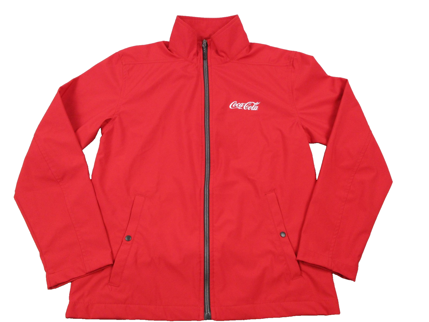 CocaCola Jacket Mens Small Red Full Zip Lightweight Trimark Logo
