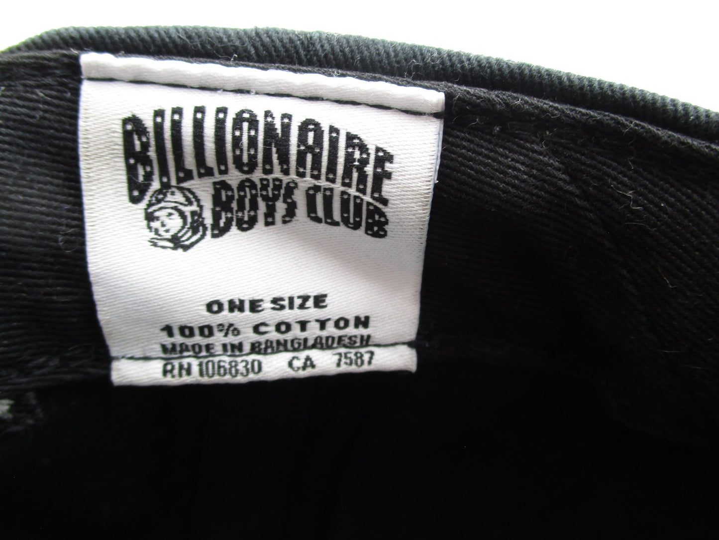 Billionaire Boys Club Hat Cap Snap Back Mens One Size Black Money Graphic Logo8