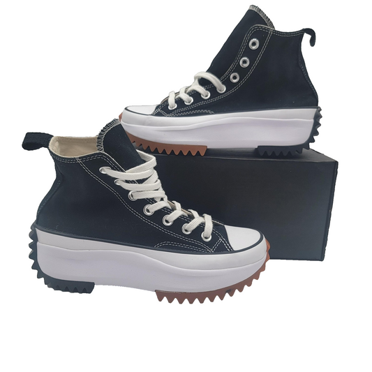 Converse Run Star Hike Hi Shoes Mens Sz 5 Womens 6.5 Black Platform 166800C 1A50