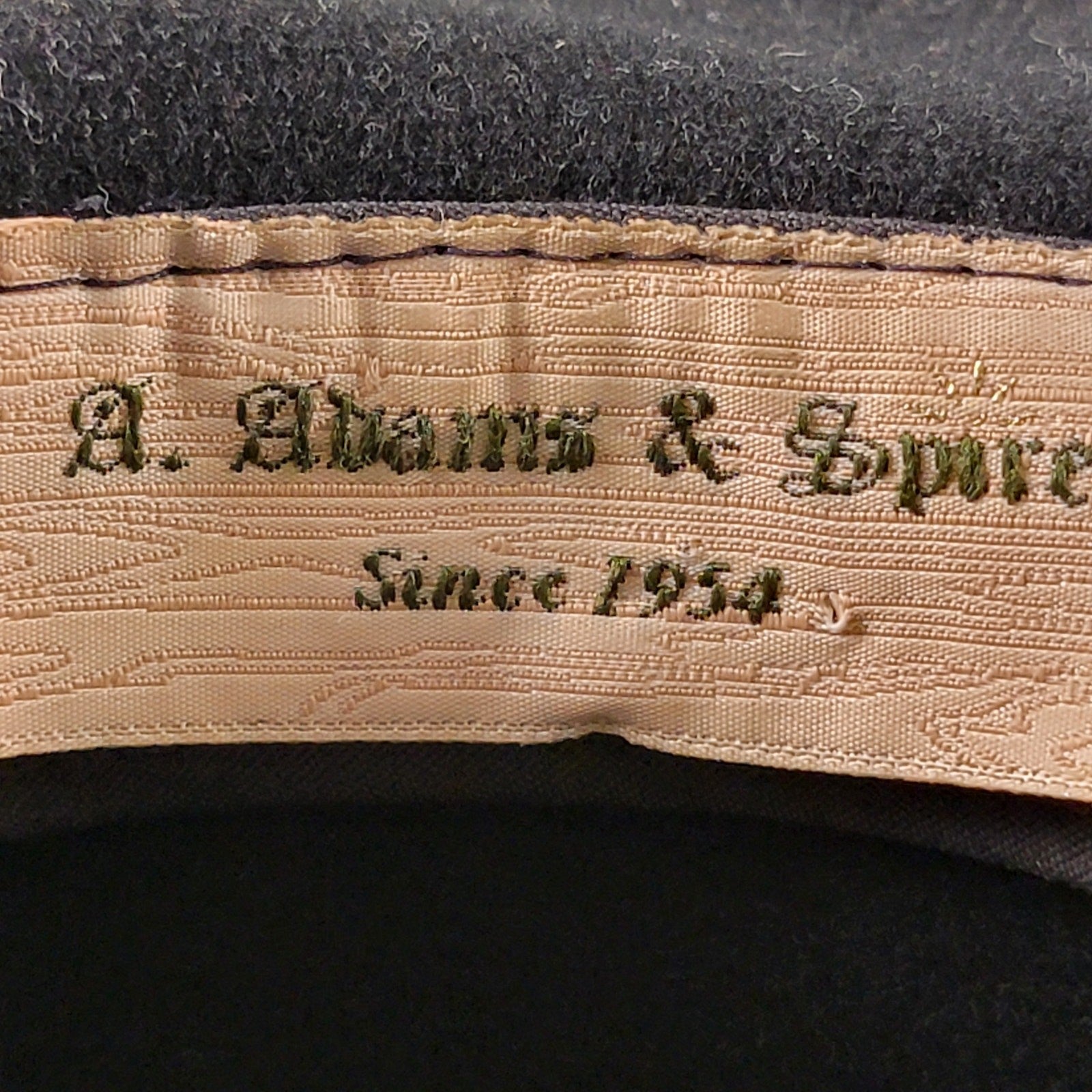A. Adams & Spire (Since 1954) Vintage "Feather Felt" Wool Fedora Sz L4
