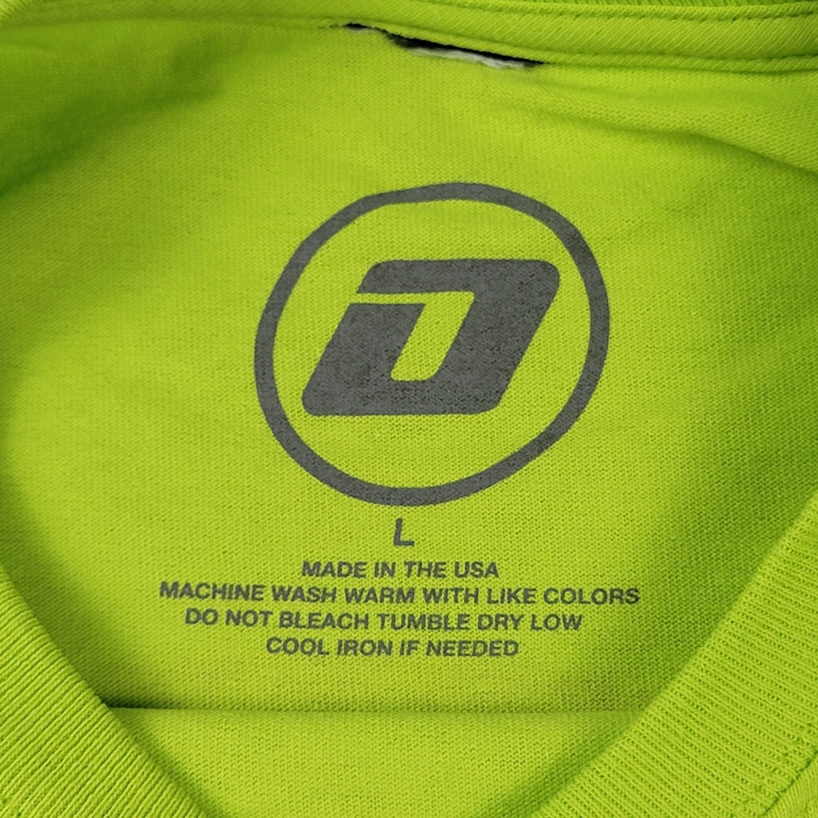 Observance Auto Shop TShirt Large Neon Green Car Graphic Los Angeles USA