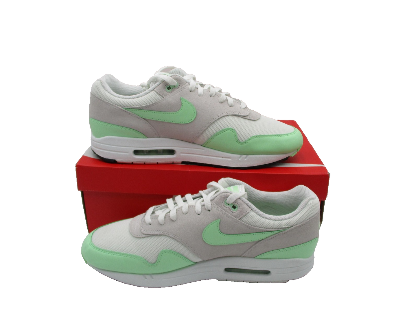 Nike Air Max 1 ESS Shoes Mens Size 15 US Summit White Vapor Green FZ58081073