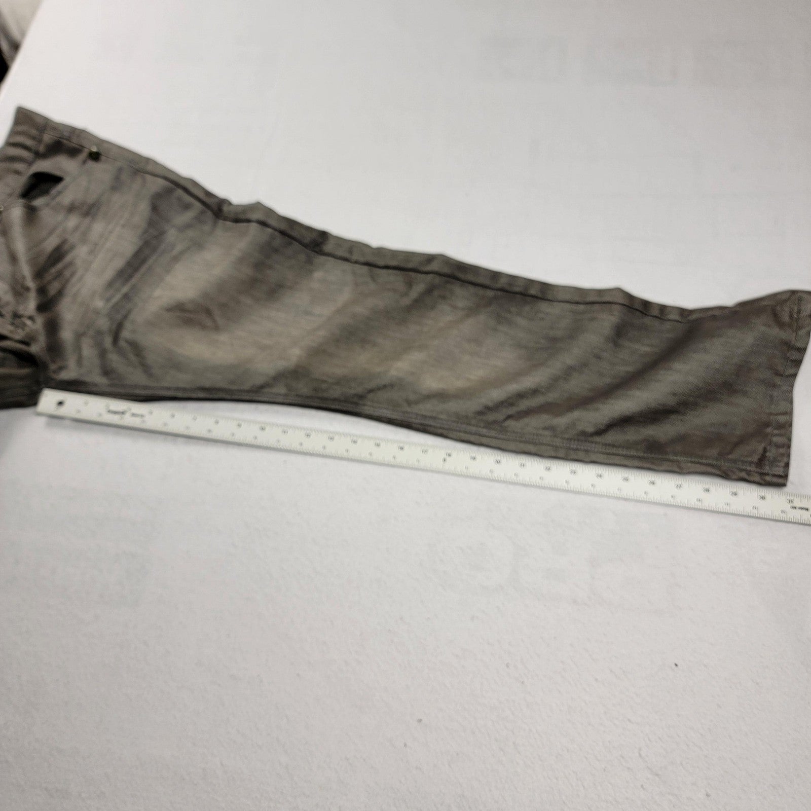 Blue Rag Jeans Mens 36x32 Gray Straight Leg Denim Pants Contrast Stitching