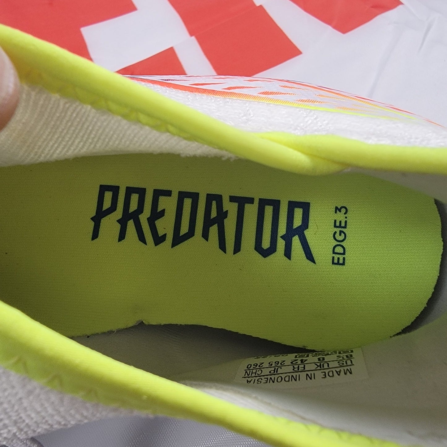 Adidas Predator Edge.3 TF 'Al Rihla Pack  White' Sz 8.5 GW0951