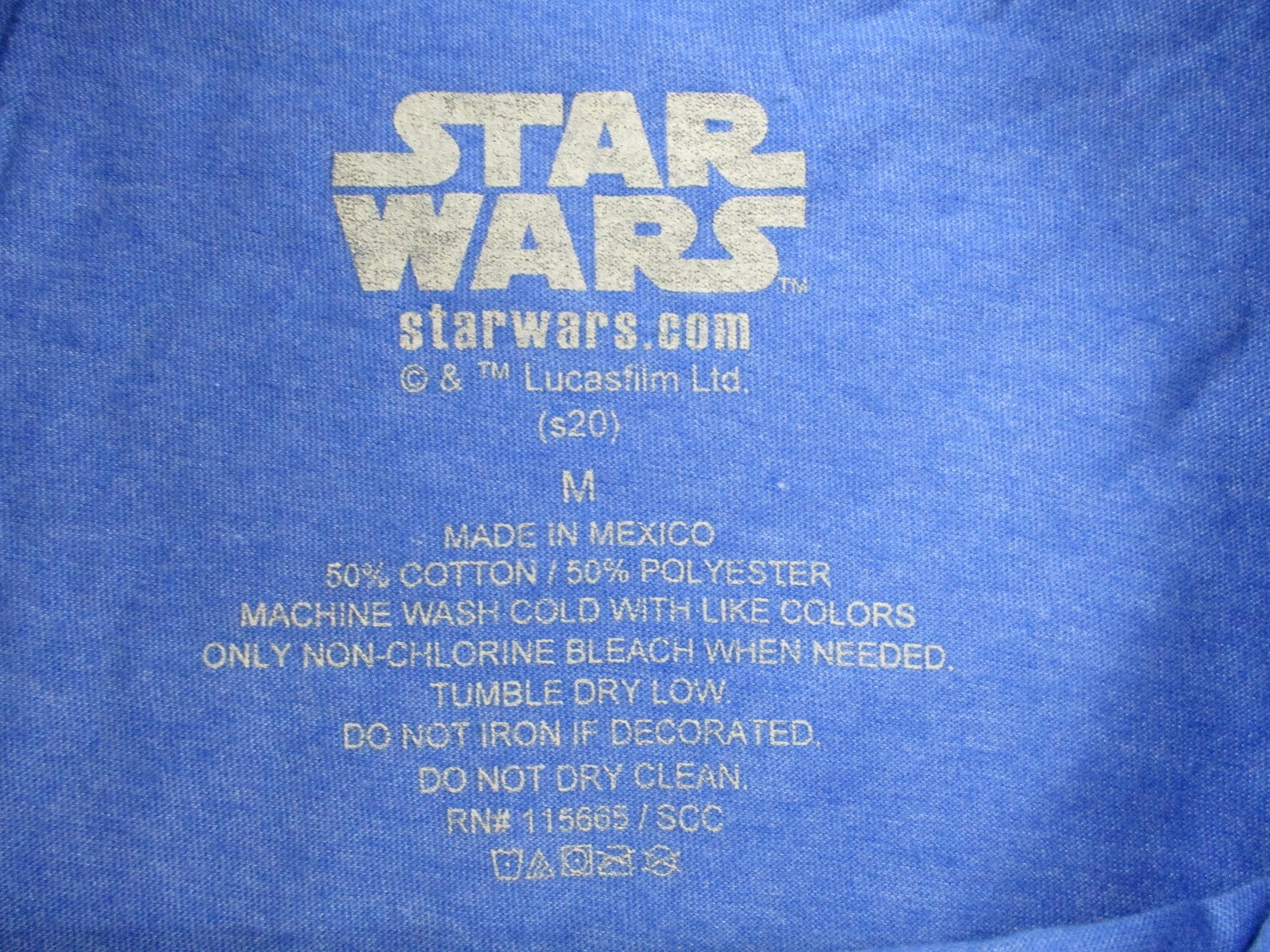Star Wars Grogu Yoda Snack Time Mens Medium Blue Mandalorian Graphic Tee 1529302