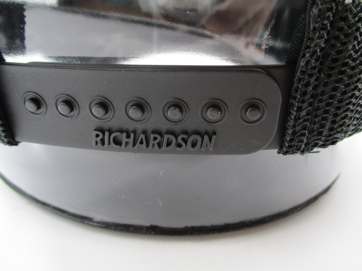Richardson Hat Cap Snap Back Mens One Size Black Mesh Trucker Bulldog Logo 1126