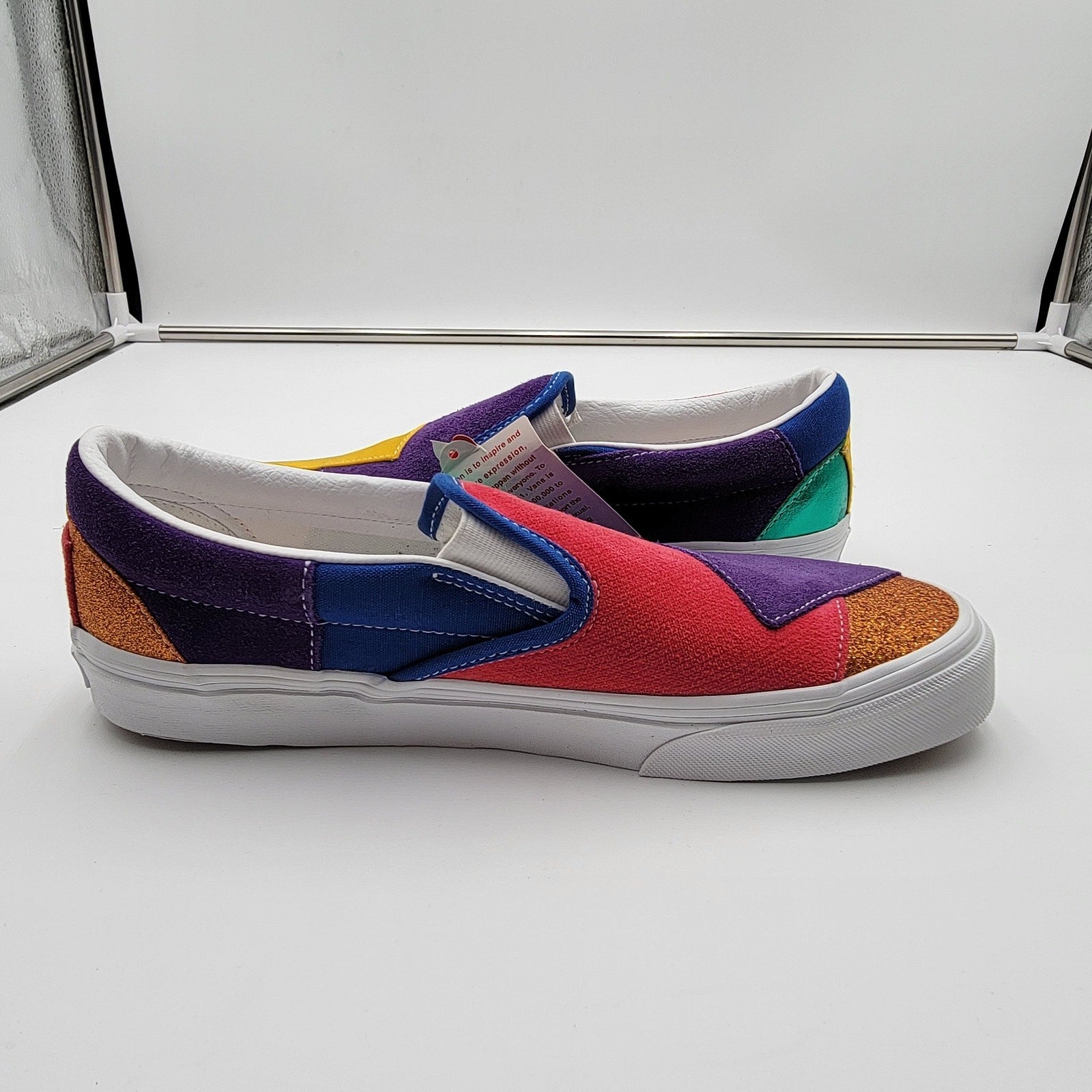 Vans Classic SlipOn (Pride) Patchwork Sz 9M/10.5W VN0A33TB44B11