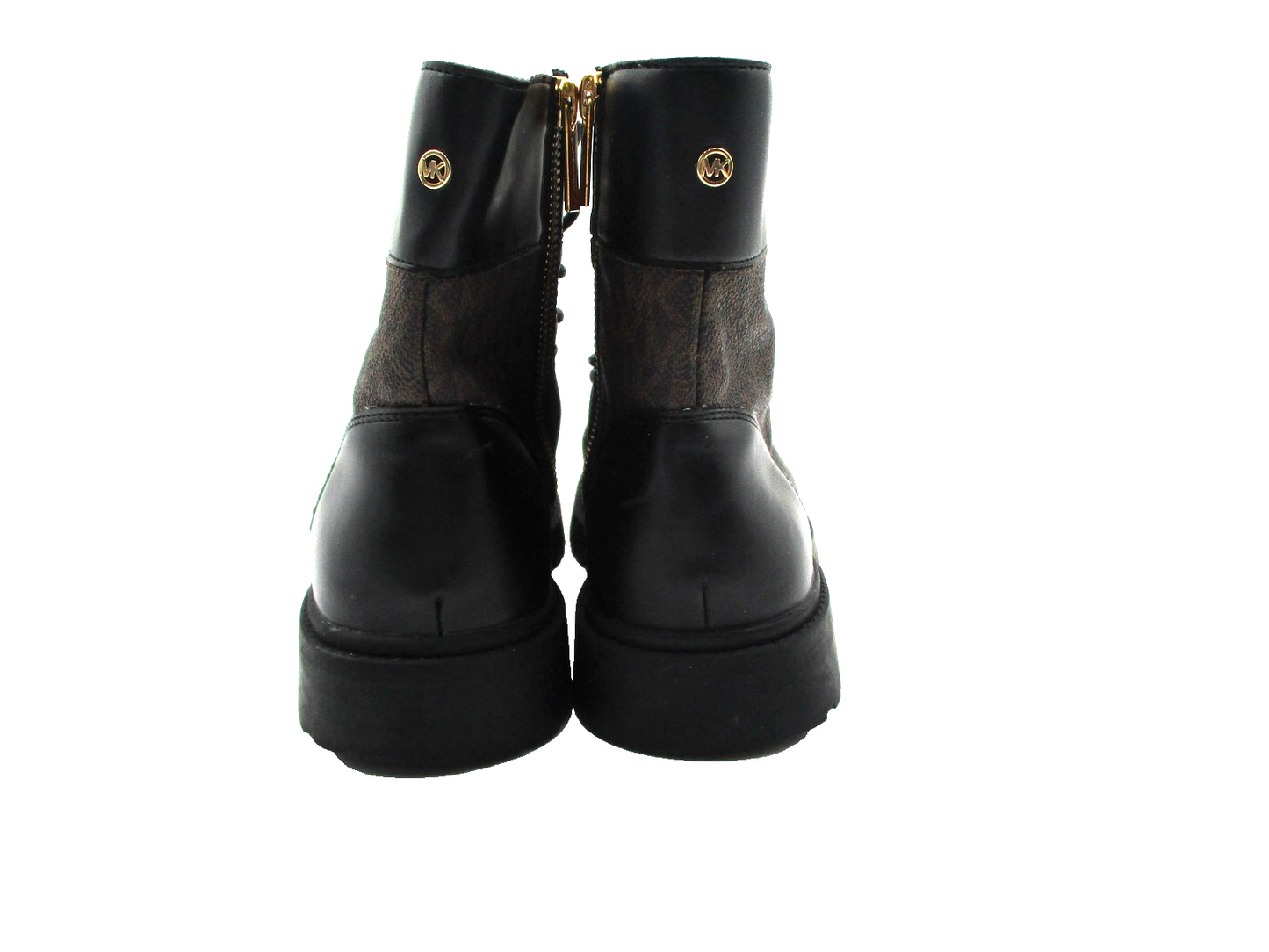 Michael Kors Boots Womens Size 8 Brown Logo Combat Lace Up Ankle LS21J (1R2)10