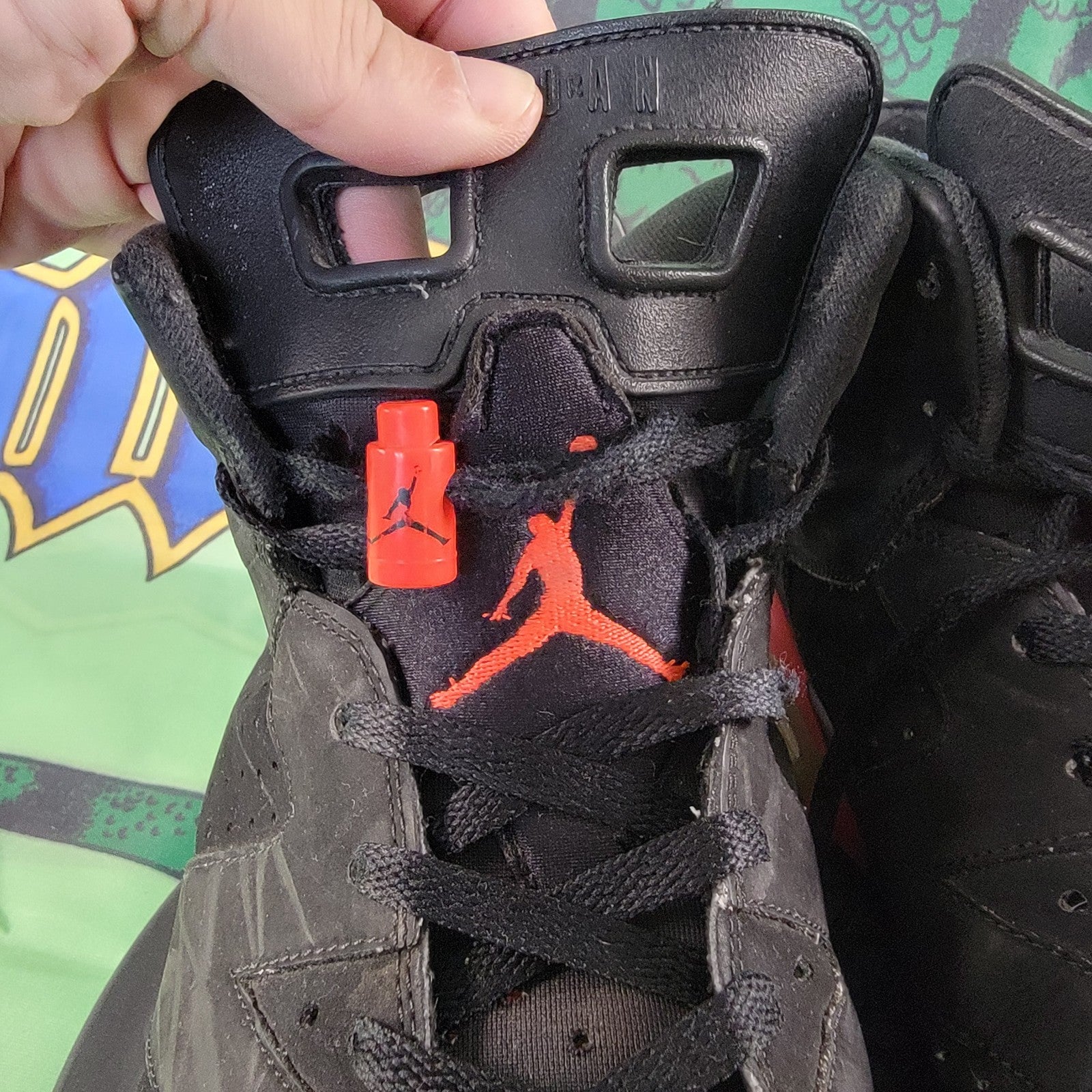 Air Jordan 6 Retro Black Infrared 2014 Men’s Size 13 Preowned 3846640236