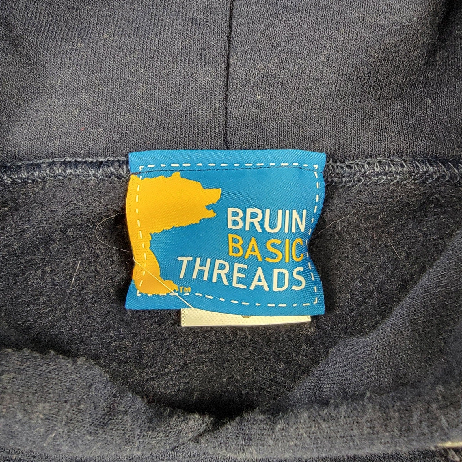 UCLA Bruin Basic Threads Hoodie Sz S Dk Blue Pullover