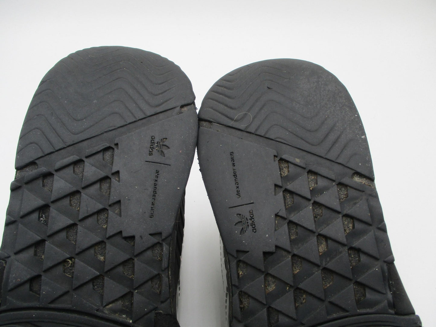 Adidas Alexander Wang Puff Trainer Shoes Mens Size 10.5 Silver Black Sneaker 1J812