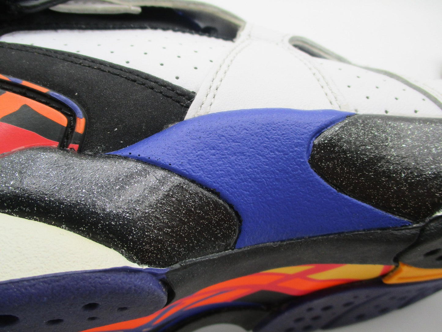 Jordan Air Jordan 8 Retro Threepeat Shoes Youth Size 7Y White Multi Sneakers 1K612