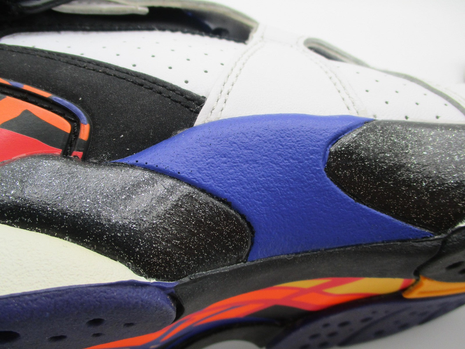 Jordan Air Jordan 8 Retro Threepeat Shoes Youth Size 7Y White Multi Sneakers 1K612