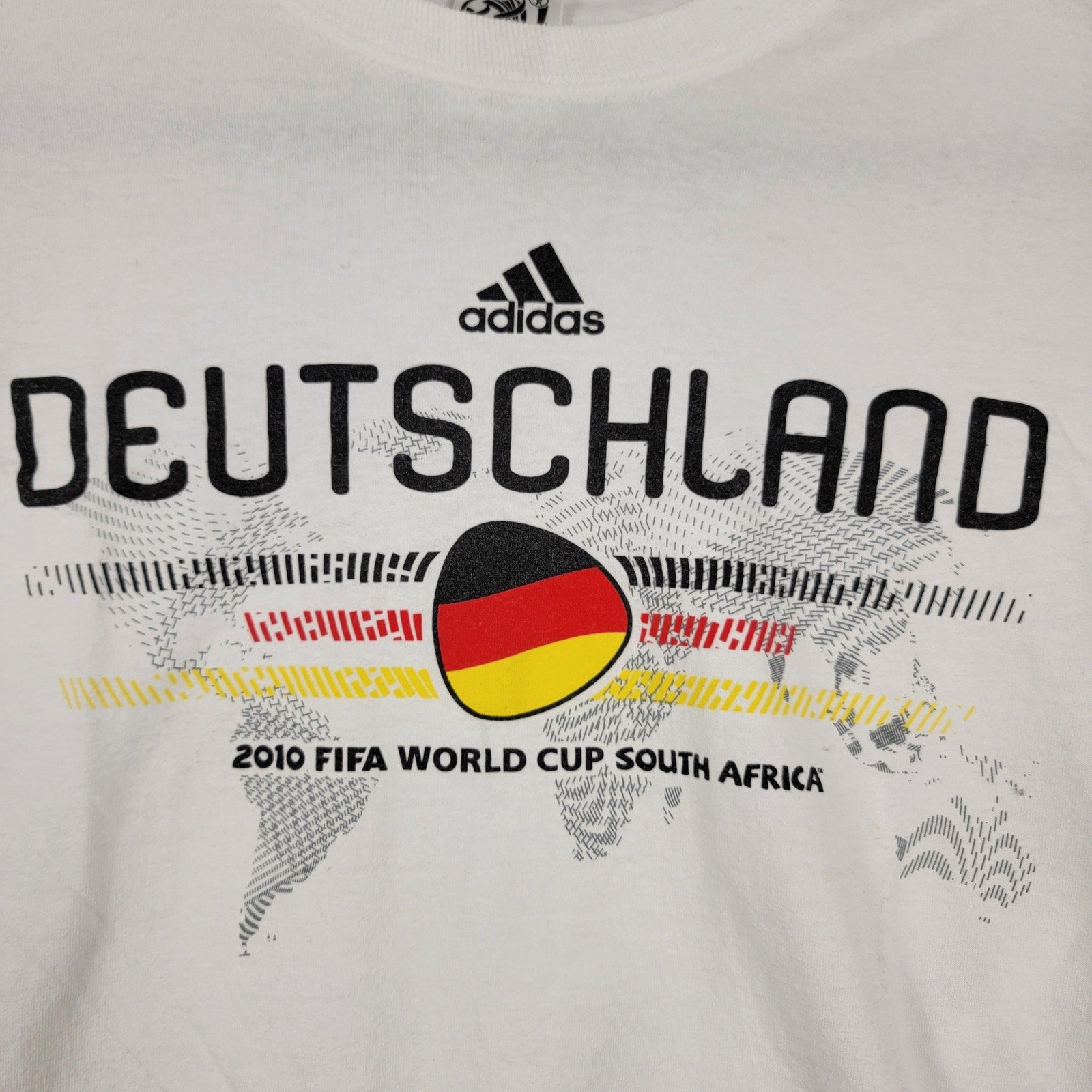 Adidas Germany 2010 FIFA World Cup Tee White Men’s M 00232