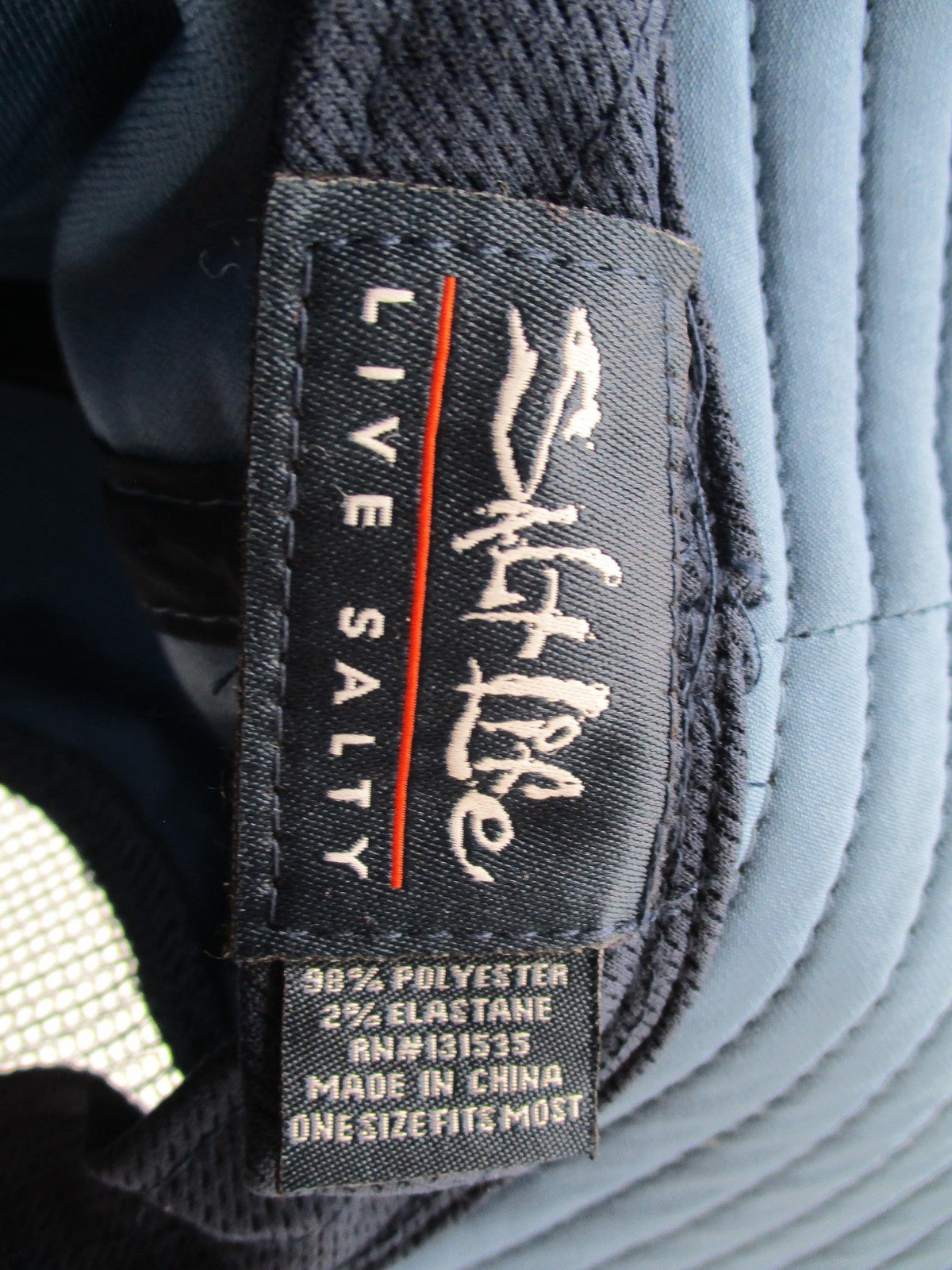 Salt Life Hat Bucket Mens One Size Blue Mesh Wide Brim Boonie Live Salty Patch7