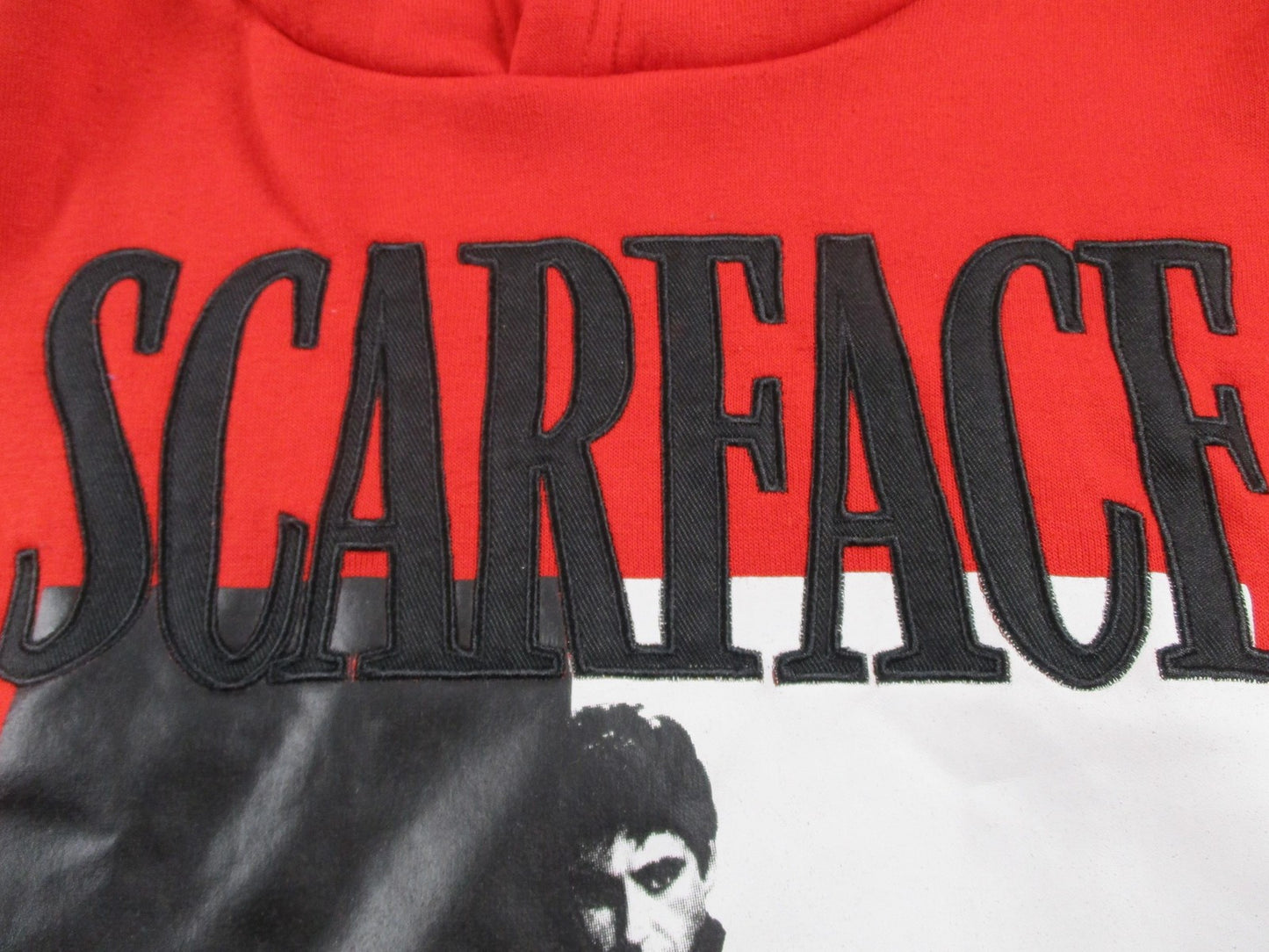 Reason Scarface Tracksuit Mens Medium Red Fleece Graphic Hoodie Sweatpants Set4