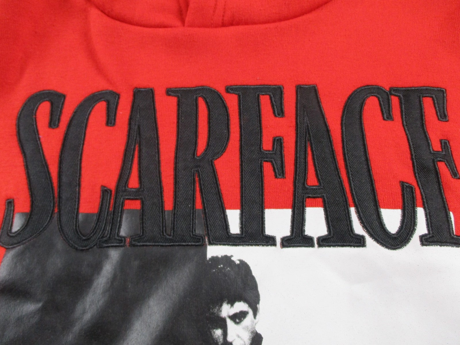 Reason Scarface Tracksuit Mens Medium Red Fleece Graphic Hoodie Sweatpants Set4