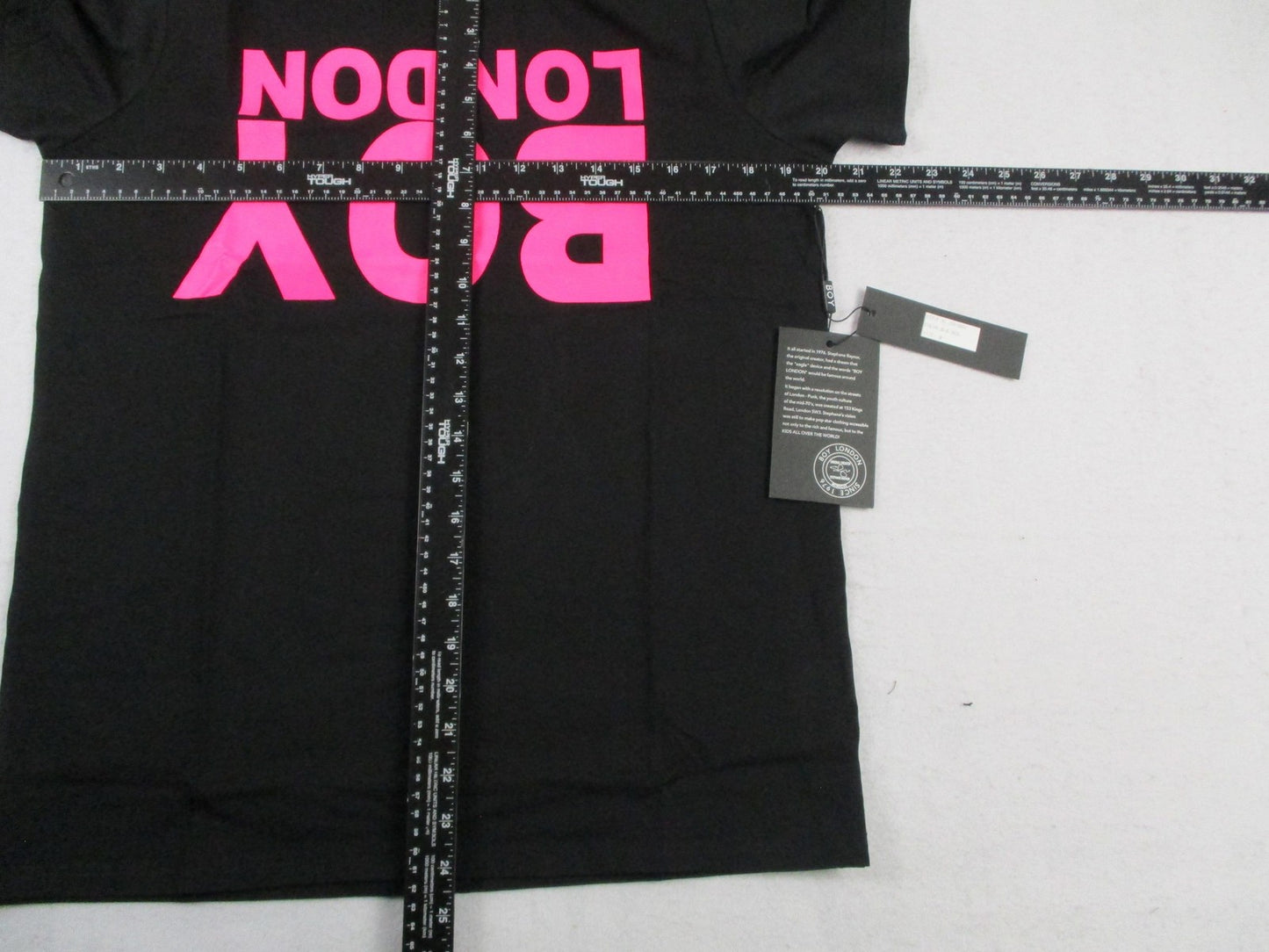Boy London Shirt Mens Medium Black Pink Logo Graphic Streetwear TShirt Tee 13127