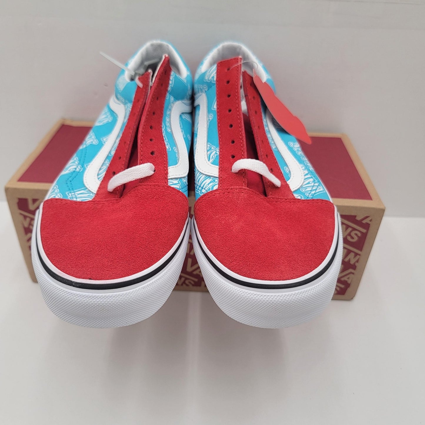 Vans Old Skool Mens Size 11 Red/Blue Retro Mart Skate Classic Low Top Sneaker2