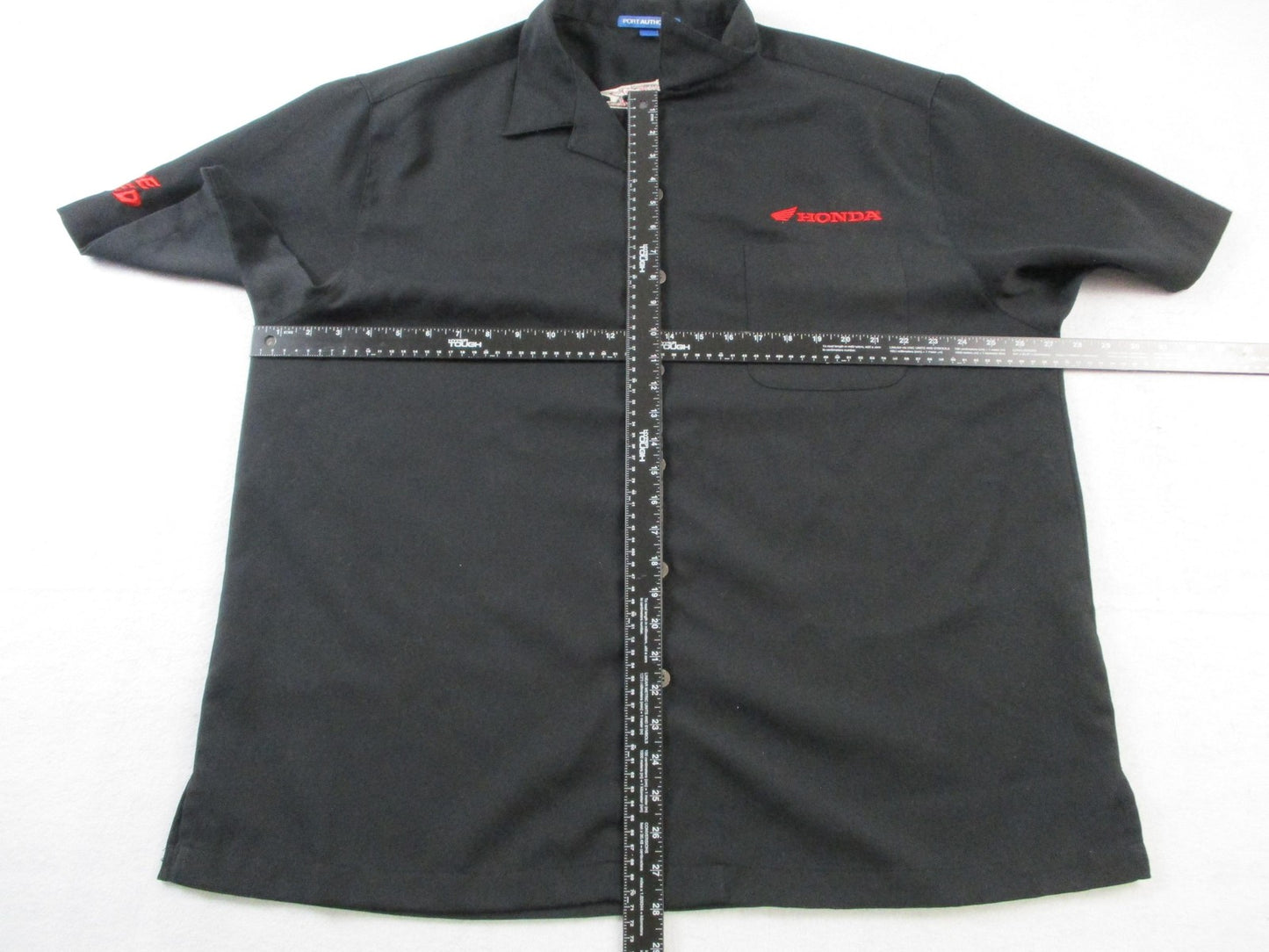 Honda Africa Twin Ride Red Button Up Work Shirt Men's 2XL Port Authority 16036