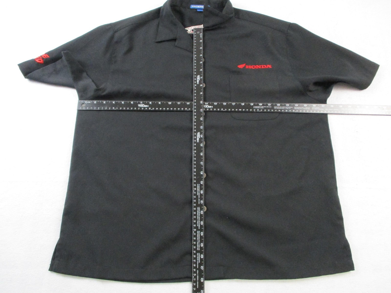 Honda Africa Twin Ride Red Button Up Work Shirt Men's 2XL Port Authority 16036