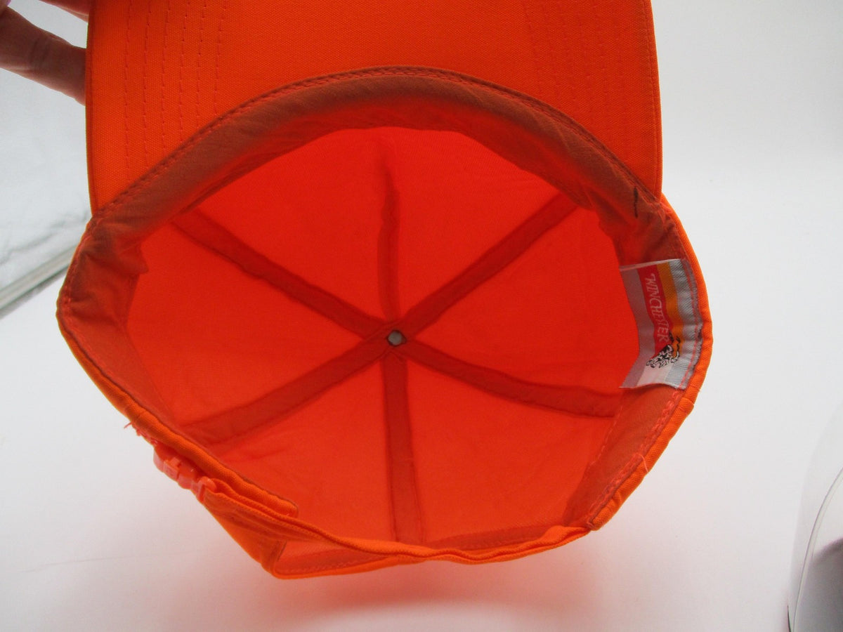Winchester Hat Cap Strap Back Mens One Size Orange Blaze Hunting Outdoor8
