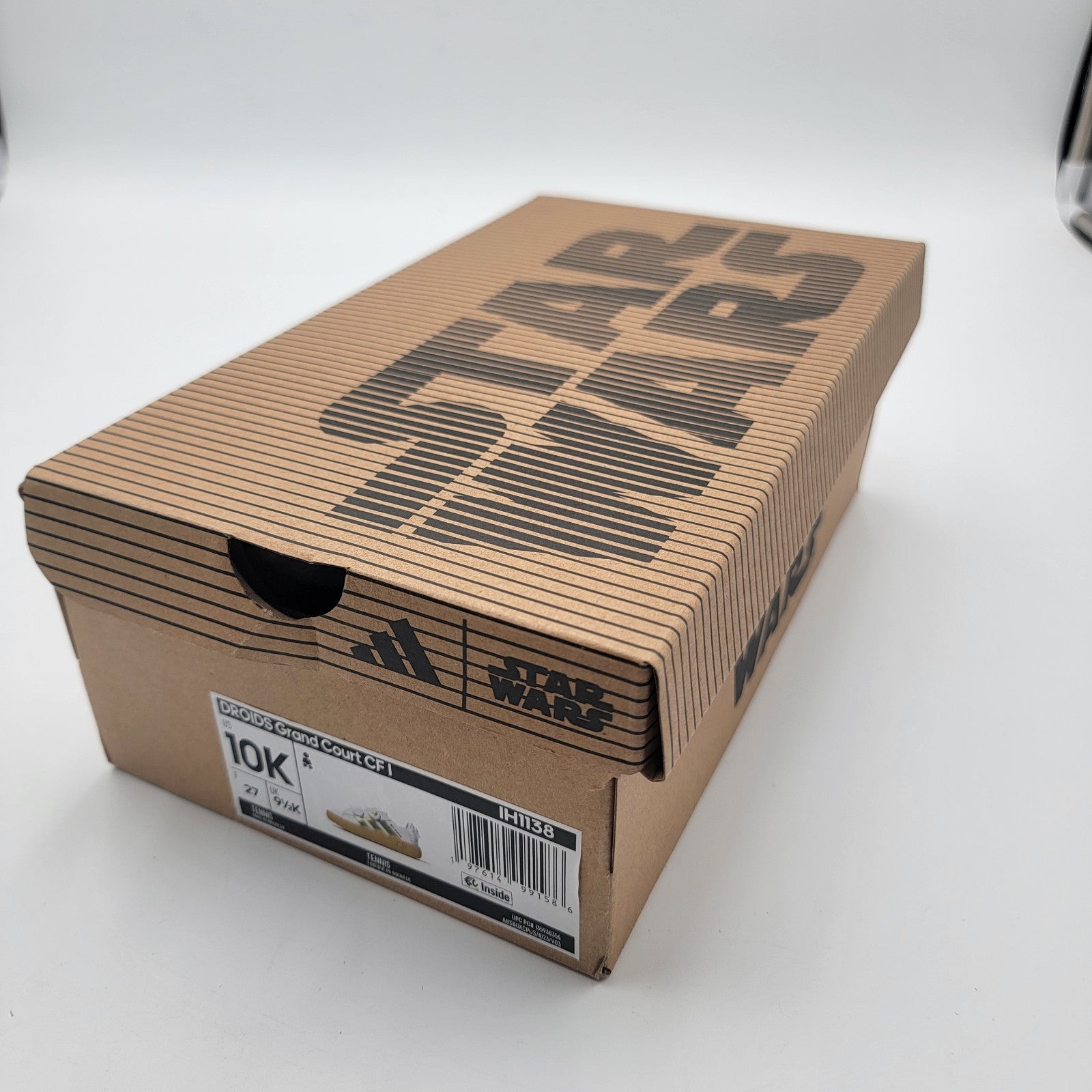 adidas Star Wars Grand Court 2.0 I C3PO Toddler Shoes IH1138 10K US White/Gold10
