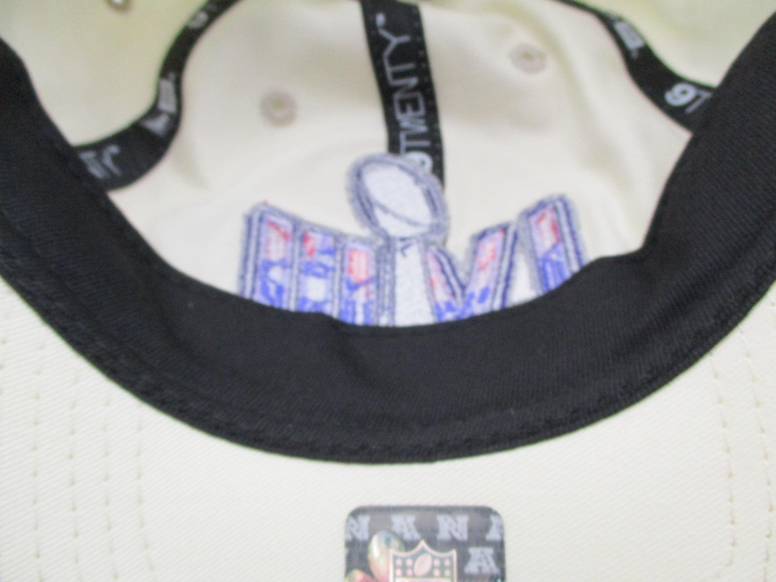 Super Bowl LVIII Hat Cap Strap Back One Size Beige NFL Football New Era Mens NWT11