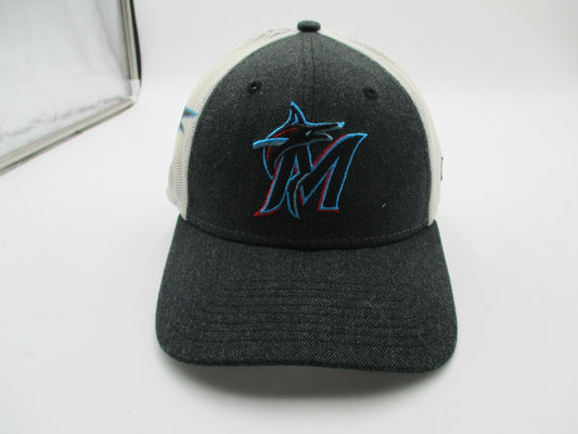 Miami Marlins Hat Cap Fitted Mens Large Gray MLB Baseball 39THIRTY New Era0