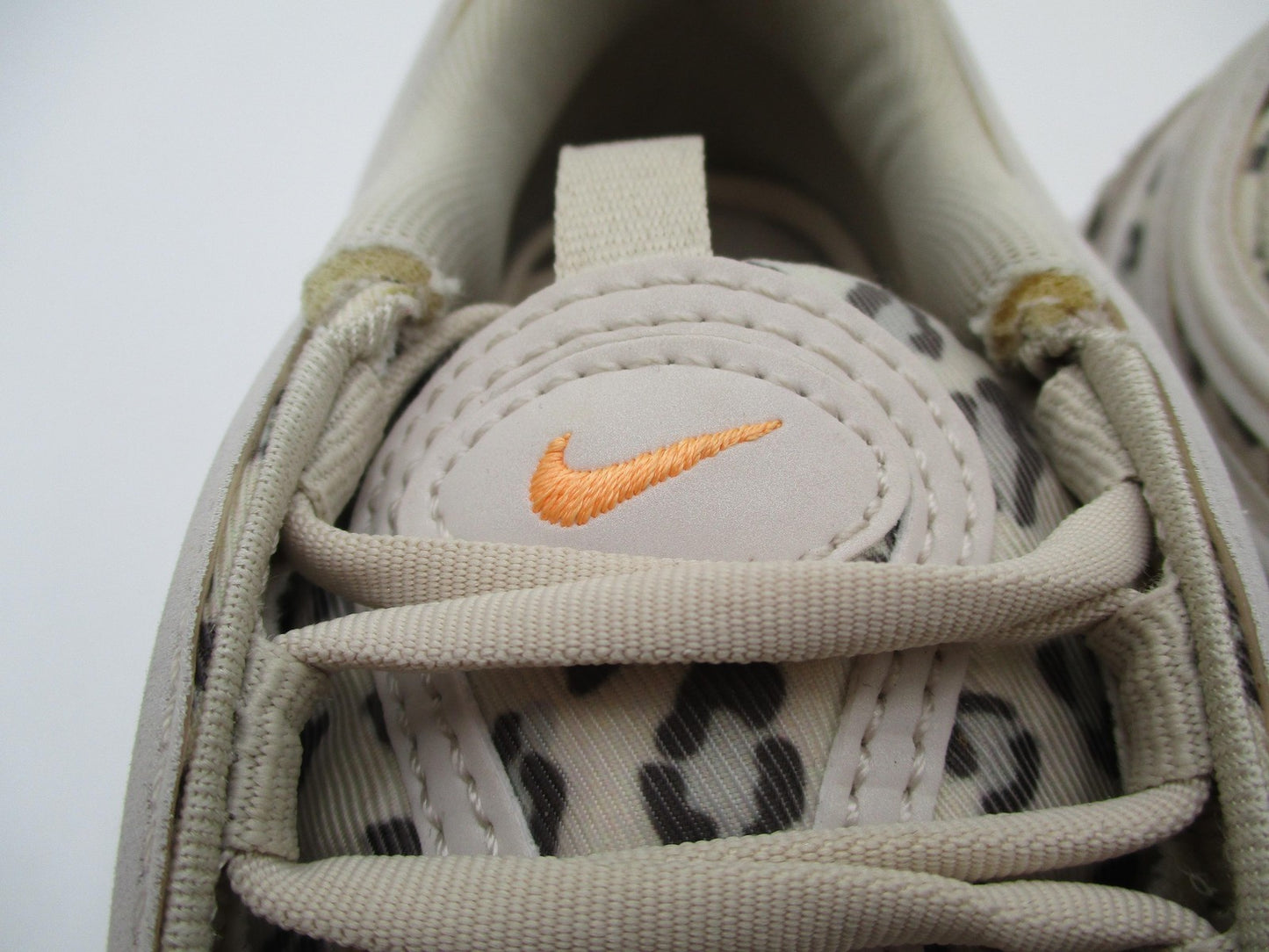 Nike Air Max 97 Shoes Womens Size 6.5 Beige Leopard Print Sneakers CW5595-0017