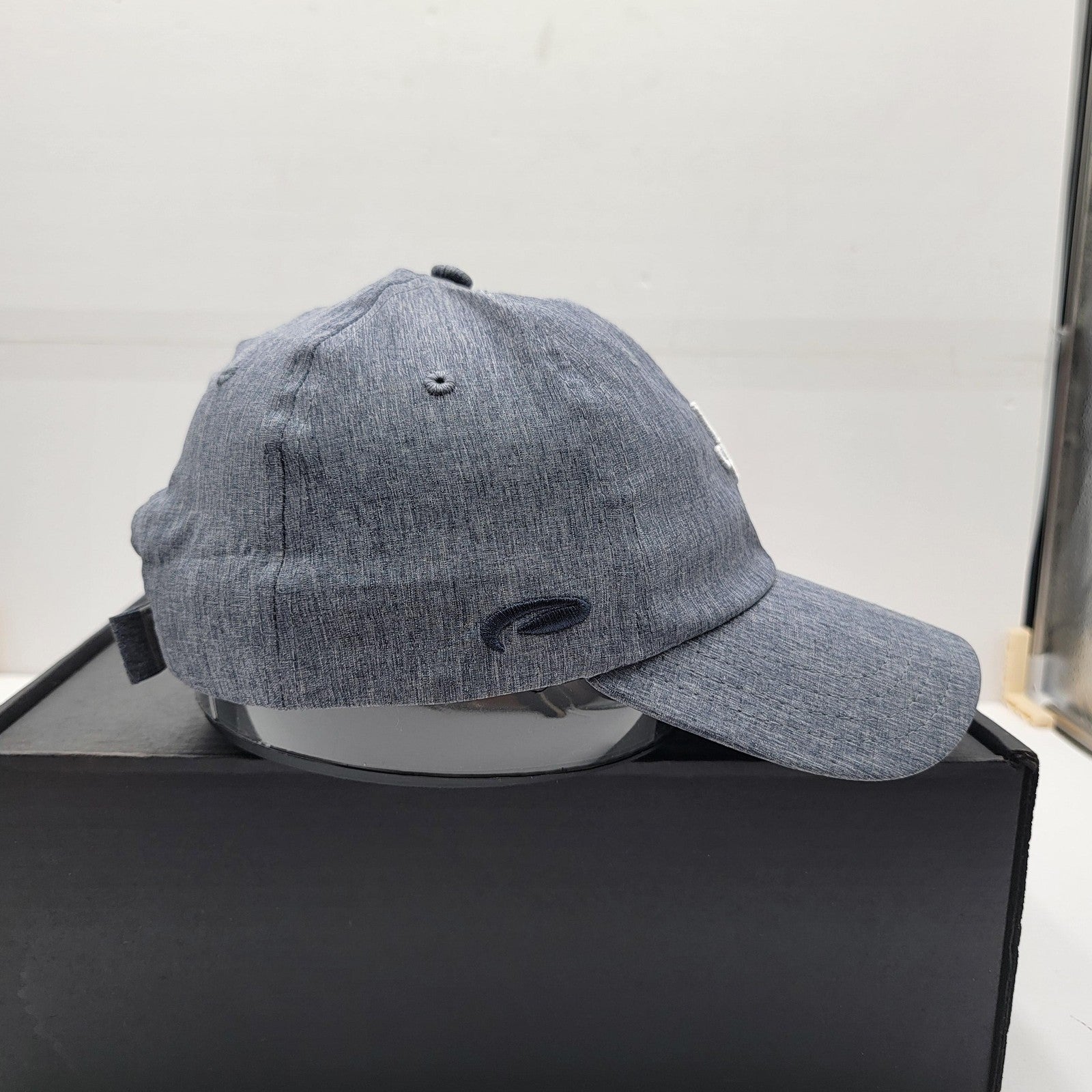 Pukka Hat Cap Strap Back Gray Heather Embroidered PG Logo Golf Athletic Mens4