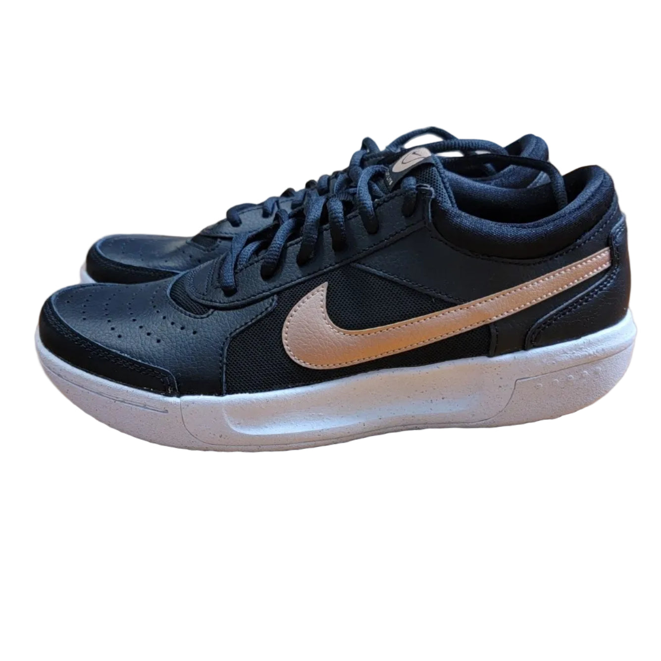 Wmns NikeCourt Zoom Lite 3 Black Metallic Red Bronze Sz 7.5